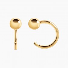 볼 C후프귀걸이