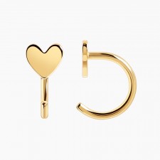 하트 C후프귀걸이