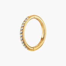 화이트 큐빅 링귀걸이