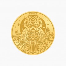 부엉이 순금코인