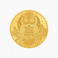 부엉이 순금코인