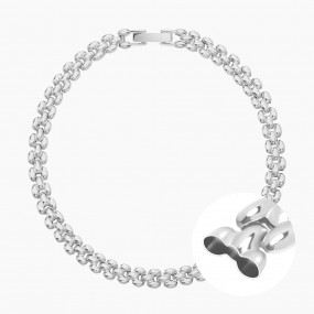 실버 할로우렉스 팔찌 (시계장식)