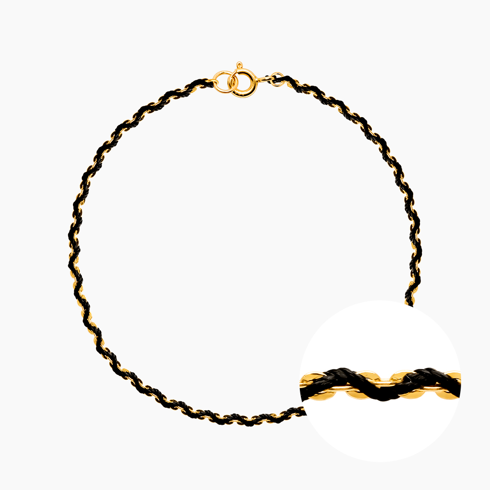 순금 소원 매듭팔찌