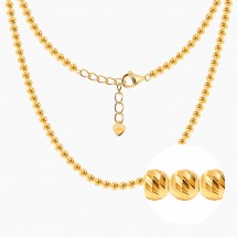 순금 컷팅볼 3mm 목걸이 - 0타입