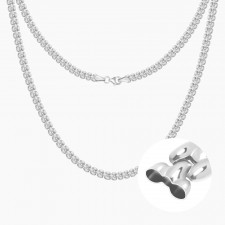 실버 할로우렉스 목걸이