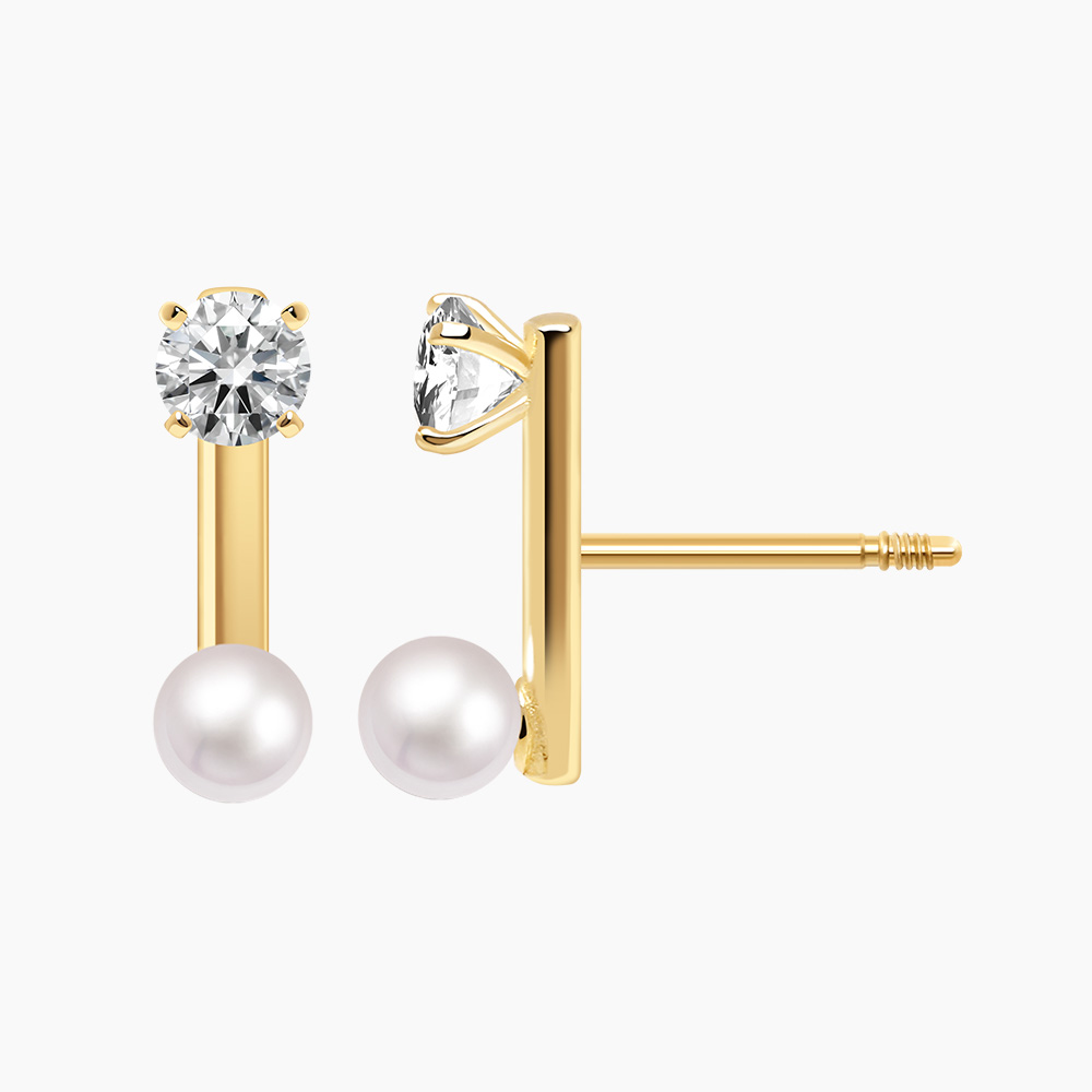 진주큐빅 스틱 피어싱